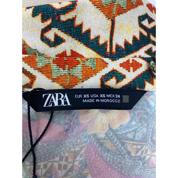Zara Multicolor Patterned Blouse - Picture 12 of 15